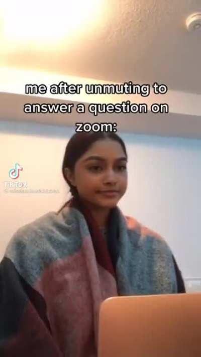 Unmuting to answer a question