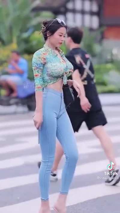 Bouncy and Busty Asian Hottie