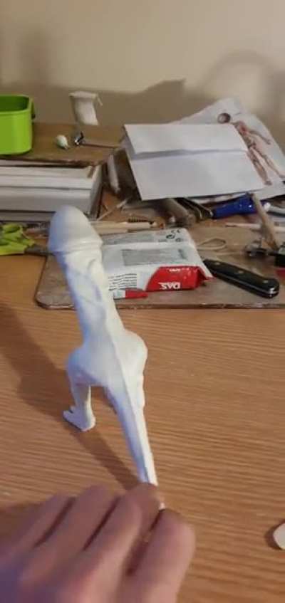 [self] my sister's request, she saw one on the Internet. it runs in the family I guess. Das airdry clay.