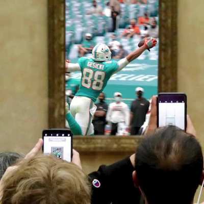 Had to put Mike Gesicki's one handed catch in a museum ¯\_(ツ)_/¯