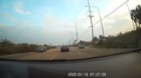 My friend who has less than a month (at the time) experience behind the wheel thought; Hitting the horn was more important than hitting the brakes