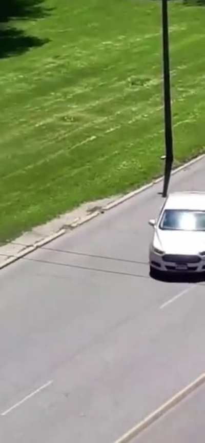 He knows he messed up the moment the car stopped and turned the opposite direction