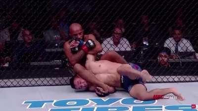 Suplex to armbar before he even hits the ground