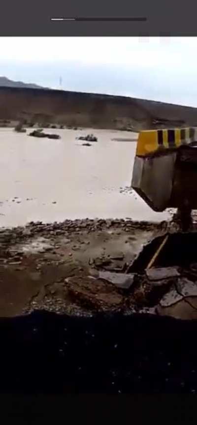 CPEC highway washed away in Pakistan 08/06/2020
