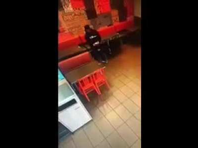 Man uses McDonald's lobby as restroom, reportedly did not ask for the bathroom code 