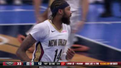 [Highlight] Ingram hits the tough midrange jumper to put the Pelicans up 21 against the Clippers in the 1st quarter