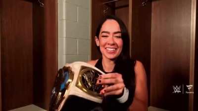 AJ Lee showing off her side plates