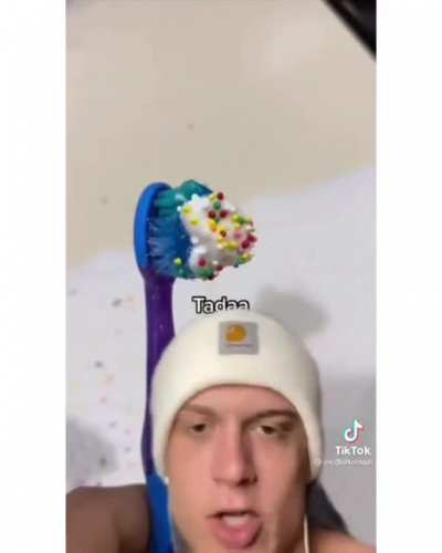 Make you kids brush using this simple trick