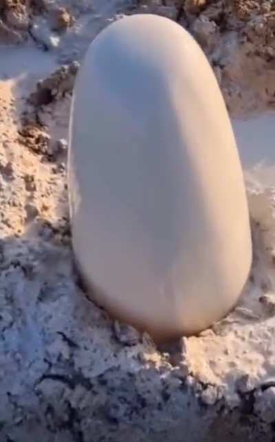 How this broken water pipe flows