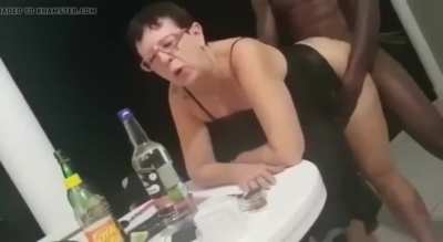 Granny taking it while her friend is recording.