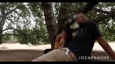 Blowjob in the public park. Lucky for us it wasn't busy...