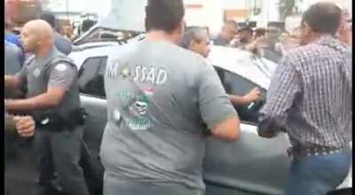 Aftermath do incidente onde pessoas foram atropeladas durante o protesto em Mirassol-SP