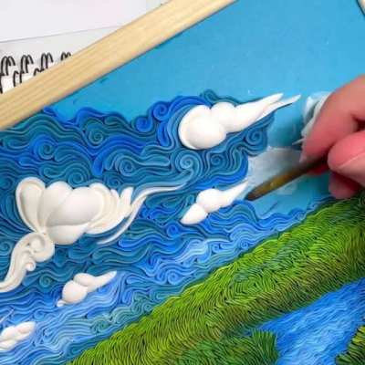 3D art made using clay …