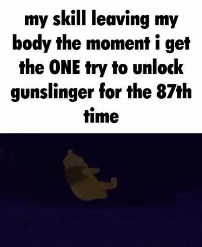 the moment i start playing as him i run into 2 stray bullets and jump right into 3 bullet-kin
