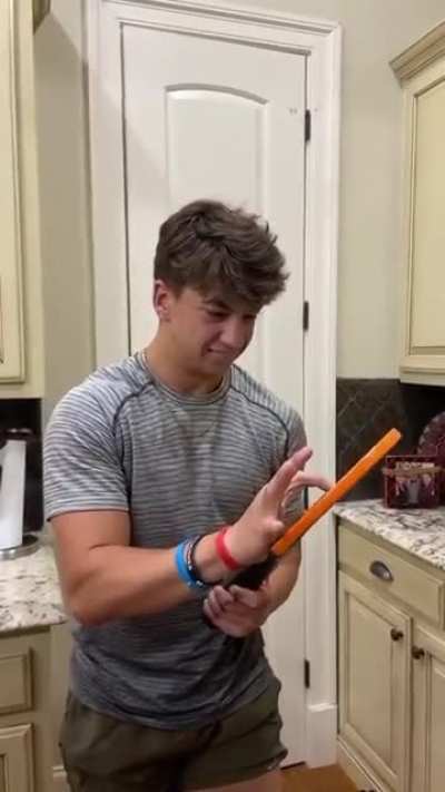Touching a bug zapper.