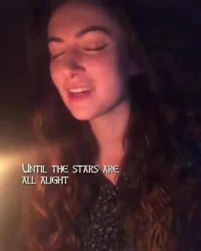 Damn! That voice gives me goosebumps! A song from LOTR.