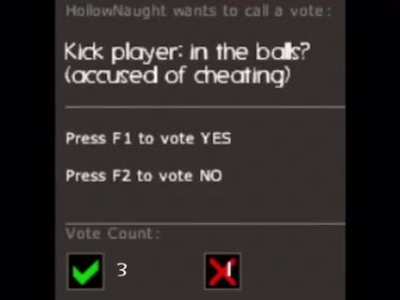 Kick player: in the balls?