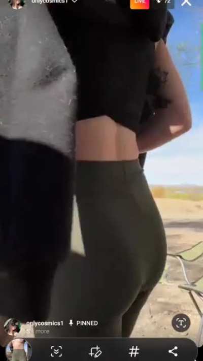 slipping outdoors live now. onlycosmics1