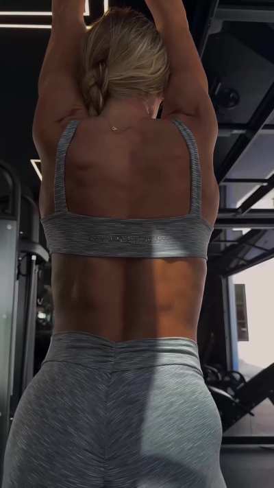 a girl showing off her gorgeous body