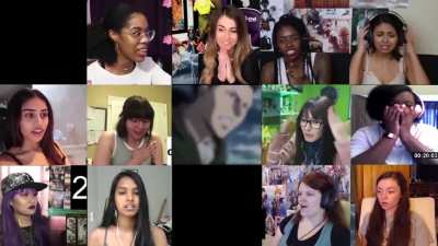 Erwin Smith's Final Charge - Girls Reaction Mashup - Attack On Titan