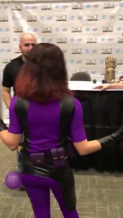 Author meets a fan cosplaying as a character from his book for the first time.