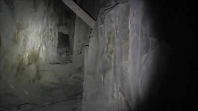 Guy encounters strange noises while doing a review in a cave