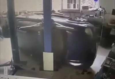 Of all places, these 3 idiots decided to chat right beneath a car