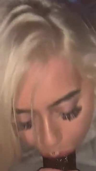 Thick blonde pawg gobbles up BBC like she's never gonna get it again.