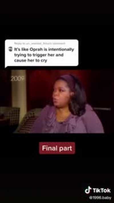 2009 interview of Oprah making horrendously insensitive remarks towards this person