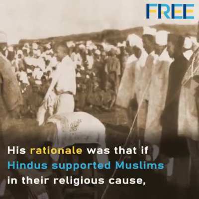 Mohandas Gandhi led Congress backed Pan-Islamism during the 'Khilafat Movement' - an Islamic religiopolitical campaign. The appeasement move proved to be a fatal one for Hindus and India.