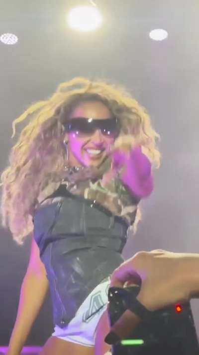 Tinashe performing in Brooklyn | IG 7/10/24