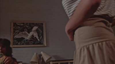 An 18 year old Nikki going topless in the movie 
