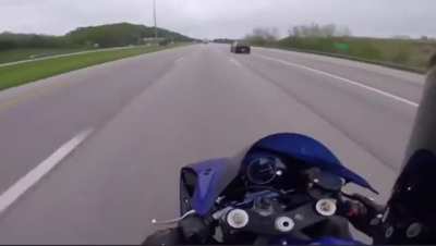 This biker going 185mph through traffic
