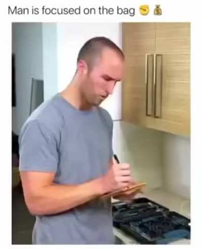 Plumber attempts to fix pipes
