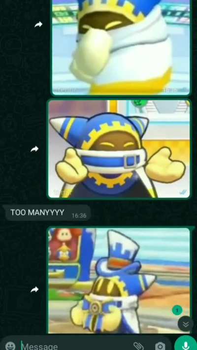 I spammed my friend with magolor gifs