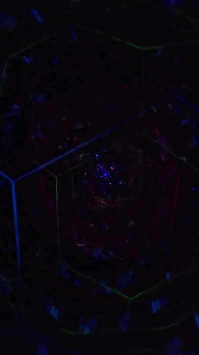 This Kaleidoscope I Built. No CGI, No Editing. Pure Light.