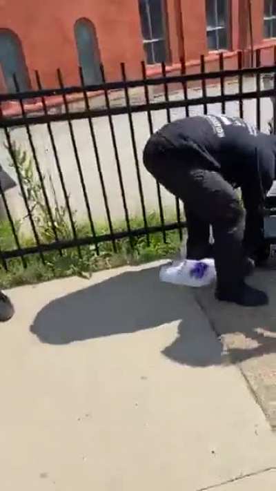 Masked white man wearing an ALF hoodie caught trying to start violence at a peaceful sit-in by the Black community in Pittsburgh