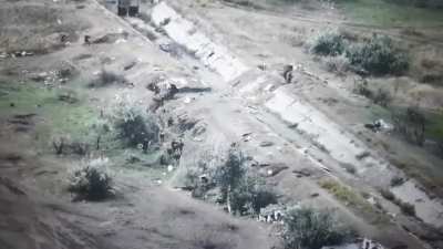 Ukraine attacking Russian position