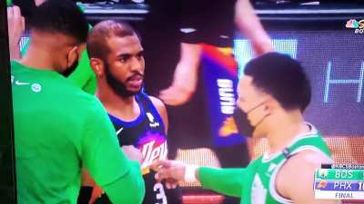 Tristan Thompson gives Chris Paul the nip twist
