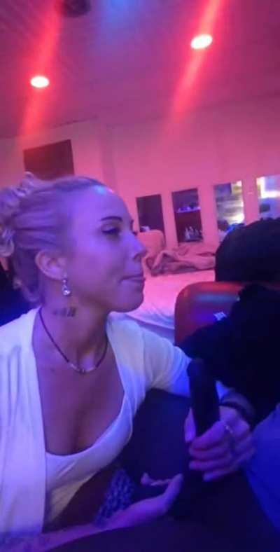 Blonde Taking Her Time With Blowjob