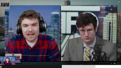 Nick Fuentes ranting against history being taught in schools because it's 