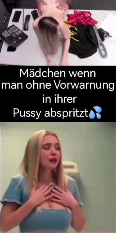 Wenn man sie ohne Vorwarnung volls<wbr>pritz<wbr>t💦💦💦😈<wbr>❣️