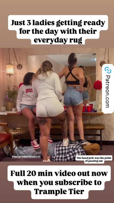 3 girls getting ready