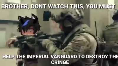 Stop watching this brother, Imperial vanguard
