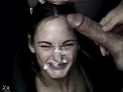 Pretty girl tries to swallow, immediately regrets it. -by adbonedude335