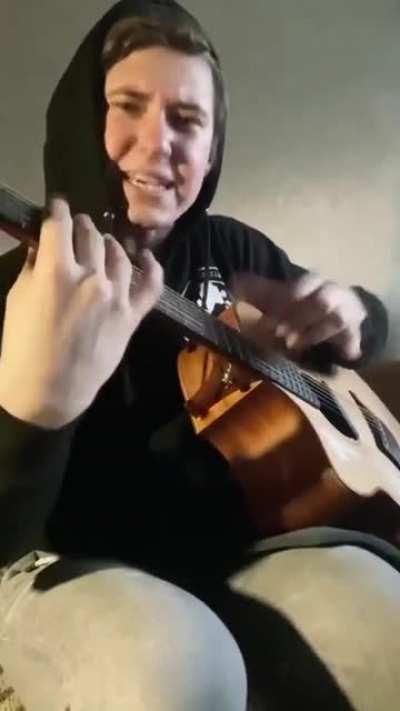 Russian guitarist, Alexandr Misko performs Eminem on an acoustic guitar.