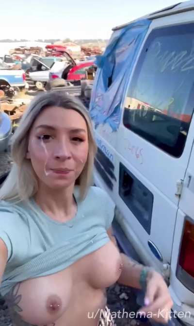 Here’s the aftermath of my fwb using my holes at the salvage yard :)