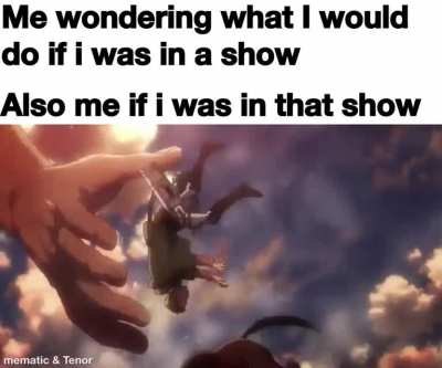 I will probably be the background character