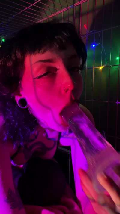 Fucked my throat so hard I drooled puke