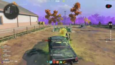 Finishing a megaton with a car before he splits stops him from splitting